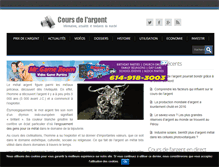Tablet Screenshot of coursdelargent.net